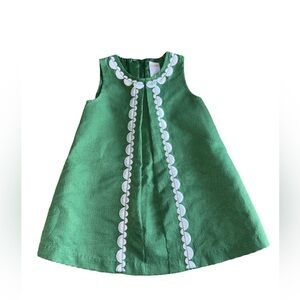 Gymboree Toddler Girl Green Scallop Dress